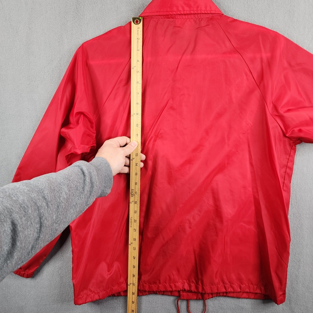 Vintage Super Bowl XXIII 1989 Miami Florida Red Nylon Jacket L Auburn Sportswear - Picture 9 of 11